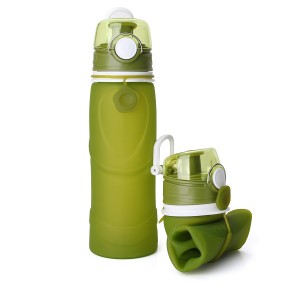 HH-0125 Silicone collapsible water bottles