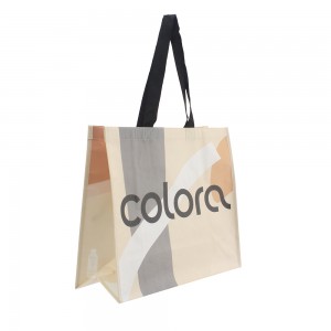 BT-0008 Rpet laminated tote bags with full color printed logo