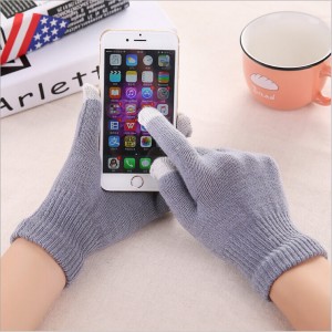 OEM/ODM Factory China OEM Multi-Color Knitted Thicken Custom Men Women Touch Screen Gloves