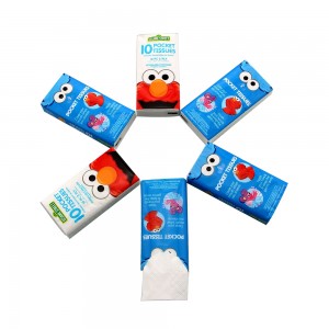 HH-1113 mini travel tissue pack with logo printed