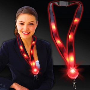 OS-0265 Custom light up lanyard with logo