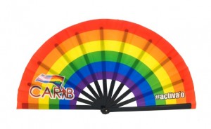 HP-0025 Nylon cloth folding fans