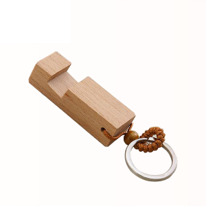 HH-0419 Personalized wooden phone holder keychain
