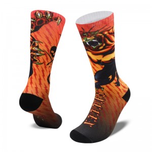 AC-0499 custom digital socks 360 degree printed