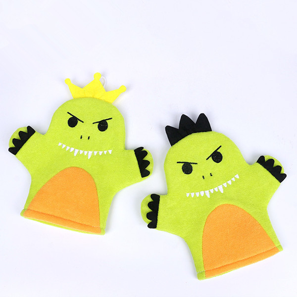 bath mitts with logo