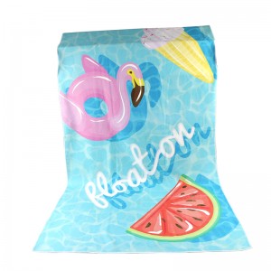 LO-0186 microfiber beach towels no minimum