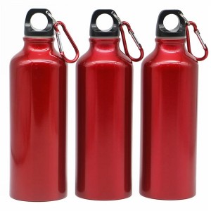 HH-0039 Aluminium bottle with carabiner
